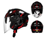 Casco Moto Aperto Valentino Rossi 46 Nero Design MotoGp Scooter Certificato DOT