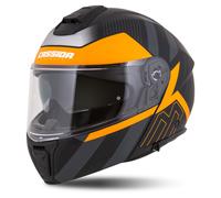 Casco moto apribile Cassida Modulo 2.1 Profile nero opaco-grigio-arancio 2XL