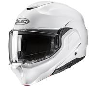 Casco moto apribile HJC F100 Solid bianco perla 2XL