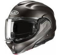 Casco moto apribile HJC F100 Solid Semi nero-titanio 2XL