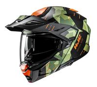 Casco moto apribile HJC i80 Roki MC47SF verde-nero XL