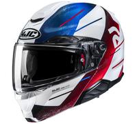 Casco moto apribile HJC RPHA 91 Blat MC21 bianco-blu-rosso L