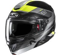 Casco moto apribile HJC RPHA 91 Madal MC3H nero-grigio-giallo fluo XL