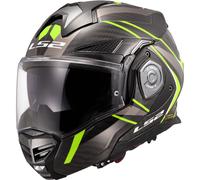 Casco moto apribile LS2 FF901 Advant XC Future II nero-giallo fluo M