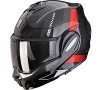 Casco moto apribile Scorpion EXO-TECH EVO Carbon CAD nero-rosso 2XL