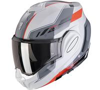 Casco moto apribile Scorpion EXO-TECH EVO Socius grigio-rosso M