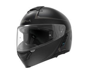 Casco moto apribile SENA con auricolare Mesh Impulse nero opaco S