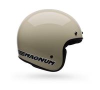 Casco moto Bell Magnum Solid vintage bianco