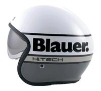 Casco Moto Blauer PILOT 4.0 HT Bianco Grigio H02 Lucido Omologato ECE 22.06