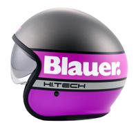 Casco Moto Blauer PILOT 4.0 HT Titanio Fucsia Opaco Matt Omologato ECE 22.06