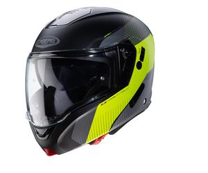 Casco Moto Caberg Horus Scout Nero Opaco Giallo Fluo Antracite Argento