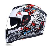 Casco moto Casco integrale traspirante Doppia lente Capacete Da Motocicleta ABS Casco da equitazione Cascos Para Moto Motocross Helmet