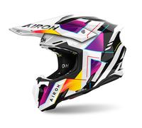 Casco moto cross Airoh Twist 3 RAINBOW taglia M off road motard helmet