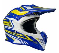 CASCO MOTO CROSS INTEGRALE CGM 601 FREEWAY GIALLO/BLU/BIANCO FRONTINO
