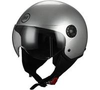 CASCO MOTO DEMI JET BHR EASY 800 GRIGIO ARGENTO SILVER SCOOTER ECE 22.05