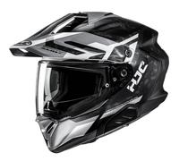 Casco moto enduro HJC RPHA 60 Dakar MC5SF nero-grigio-bianco M