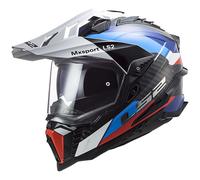 Casco moto enduro LS2 MX701 C Explorer Frontier nero-blu XS