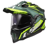 Casco moto enduro LS2 MX701 Explorer Spire verde-giallo fluo M
