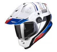 Casco moto enduro SCORPION ADF-9000 AIR Desert bianco-blu-rosso S