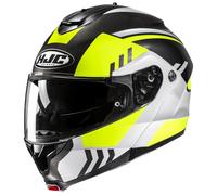 Casco moto flip-up HJC C91N Kaon MC3H giallo fluo-nero-grigio 2XL