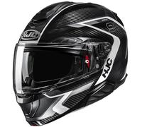 Casco moto flip-up HJC RPHA 91 CARBON Lagos MC5 nero-grigio 2XL