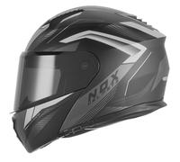 Casco moto flip-up NOX N968 Shift nero opaco-argento M