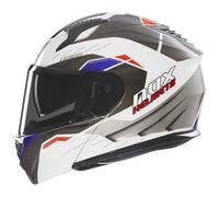 Casco moto flip-up NOX N968 Ultra bianco-grigio S
