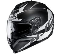 Casco moto HJC C70 TROKY MC5SF, Nero/Bianco, S