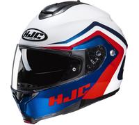 Casco moto HJC C91N Nepos MC21 rosso-blu-bianco flip-up 2XL