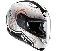 Casco moto HJC CS 15 SAFA MC7, Bianco/Oroange, M