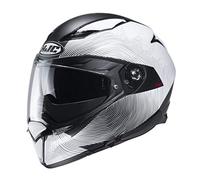 Casco moto HJC F70 SAMOS MC10SF, Bianco/Nero, S