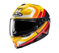 Casco moto HJC I71 Viz MC3SF giallo