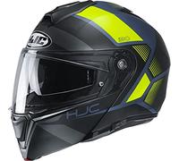 Casco moto HJC i90 HOLLEN MC4HSF, Nero/Giallo, XS