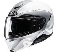 Casco moto HJC RPHA 91 Combust MC10 grigio e bianco L