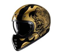 Casco moto HJC V60 Flame MC9 oro