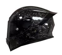 Casco Moto in Fibra di Carbonio, Casco Moto Integrale con Ala Posteriore, Casco Moto da Strada omologato DOT/ECE per Uomo Donna