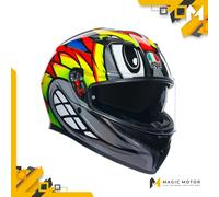 Casco moto Integrale AGV K3 Birdy 2.0 Lucido Giallo - XL