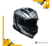 Casco moto Integrale AGV K7 Jaeger Lucido Argento - L