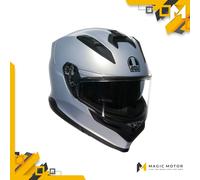 Casco moto Integrale AGV K7 Prisma Opaco Argento - M