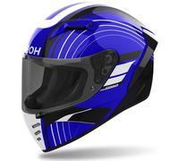 Casco moto integrale Airoh CONNOR Achieve blu lucido 2XL