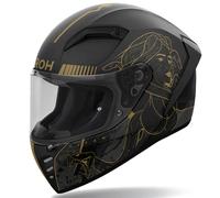 Casco Moto Integrale Airoh Connor Titan Matt Medusa Nero Oro