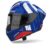 Casco moto integrale Airoh MATRYX Scope blu-rosso S