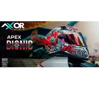 Casco moto integrale approvato AXOR xBhp "BIONIC" DOT & ECE