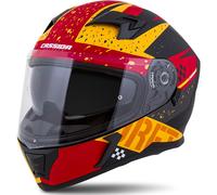 Casco moto integrale Cassida Integral 3.0 DRFT arancio-rosso fluo XS