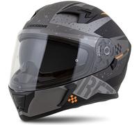 Casco moto integrale Cassida Integral 3.0 DRFT grigio opaco-nero-arancio 2XL