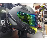 Casco MOTO Integrale CON VISIERA IRIDIUM LEVEL LFTR TRACER Black / yellow XL