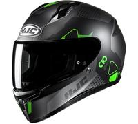 Casco moto integrale HJC C10 Aspa MC4SF nero-grigio-verde M