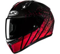Casco moto integrale HJC C10 Haven MC1 nero-rosso M
