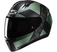 Casco moto integrale HJC C10 Tez MC4SF nero-verde S