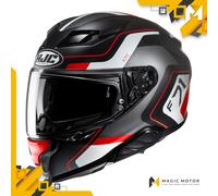 Casco moto integrale HJC F71 ARCAN MC1SF Nero Opaco Argento Rosso - M